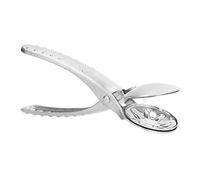 Riuulity Pince Casse-noisette Ergonomique en Métal, Opération Simple, pour Amandes et Noix, 2.2 Pouces, 171g (SILVER)