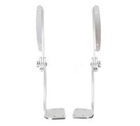 Riuulity Pivot D'accoudoir Marin, Paire D'accoudoirs Rabattables pour Bateau en Alliage D'aluminium de 10 Mm D'épaisseur avec Angle Réglable de 0 à 60 Degrés, pour L'installation