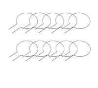 Riuulity Plante en Pot Hoya Vines Cercle Treillis 10 Pièces Facile à Utiliser Support Solide pour Plantes Grimpantes, Petit Treillis Circulaire D'intérieur, Cadre en Fer Noir