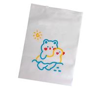 Riuulity Pochette Transparente à Fermeture éclair pour Vêtements, Motif Ours Mignon, Sac de Rangement Pratique pour Vêtements de Voyage et Cosmétiques, Matériau Durable pour une Utilisation Durable,