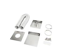 Riuulity Poêle à Granulés de 2 Pouces, Kit D'air Froid Extérieur, Tuyau de Ventilation Flexible avec Plaques de Montage pour une Combustion Efficace des Granulés