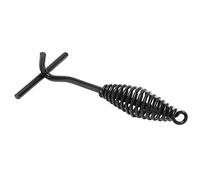 Riuulity Poignée en Spirale de Conception étendue Lève-couvercle en Fer Noir Construction Durable pour Four Hollandais de Camping Petit Corps Compact pour une Utilisation en Extérieur