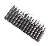 Riuulity Pointes de Fer à Souder, Conception en Cuivre Durable | 14 embouts assortis, faciles à utiliser, revêtement en alliage Ti, compatibles série 936, conduction thermique
