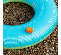 Riuulity Pompe à Air Portable, Mini Gonfleur Rechargeable par USB, 180 L/Min, étanche pour la Plage et la Maison (Orange)