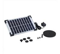 Riuulity Pompe à Eau à Panneau Solaire avec une Meilleure Performance Kit de Buse Haute efficacité Pompe de Fontaine Solaire 5W pour Bassin Extérieur Jardin Bain D'oiseaux