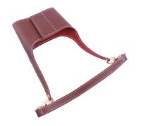 Riuulity Porte-Boisson Portable en Cuir avec Manchon pour Tasse de thé au Lait avec Sangle Réglable pour Les Buveurs en Déplacement (Red)