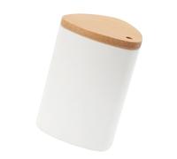 Riuulity Porte-Cure-dents Bouteille de Cure-dents de Grande capacité pour Garder la Table à Manger Bien Rangée PS Bambou