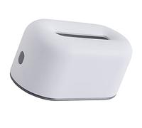 Riuulity Porte-Mouchoirs en Plastique de Fabrication Soignée avec Couvercle sécurisé, Taille Compacte, Idéal pour Le Bureau et Le Salon, Boîte de Rangement de Mouchoirs Nordic Ins (Blanc Chaud)