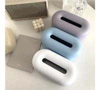 Riuulity Porte-Mouchoirs en Plastique de Fabrication Soignée avec Couvercle sécurisé, Taille Compacte, Idéal pour Le Bureau et Le Salon, Boîte de Rangement de Mouchoirs Nordic Ins (Bleu Ciel)