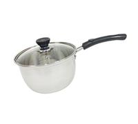 Riuulity Pot à Lait Classique en Acier Inoxydable pour la Cuisson de la Soupe aux Nouilles, Idéal pour la Cuisine Familiale, Sûr et Fiable