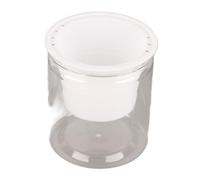Riuulity Pot en Plastique Absorbant l'eau Automatique, Jardinière Hydroponique Créative pour Le Bureau à Domicile, Observation du Niveau d'eau, Conception Flexible et Durable (1)
