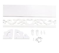 Riuulity Présentoir D'étagères Murales Flottantes Blanches pour la Décoration de la Maison, Parfait pour Le Salon, Le Bureau, la Chambre à Coucher, L'arrière-Plan de la Télévision 60 X 11 X 11 Cm