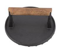 Riuulity Presse à Viande en Fonte Durable, Outil de Gril à Poids équilibré pour des Marques de Gril Parfaites pour Les Cuisiniers à Domicile