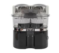 Riuulity Presse-agrumes électrique Portable à Double Tête, Extracteur de Jus D'orange, de Kiwi, de Raisin et de Pamplemousse, Facile à Nettoyer, Idéal pour un Style de Vie Rapide, Matériau SUS (BLACK)