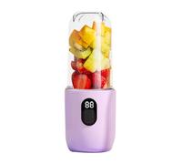 Riuulity Presse-agrumes électrique Violet Portable, avec Lames en Acier Inoxydable, pour Voyage en Cuisine, Mélangeur Rechargeable sans Fil de 500ml