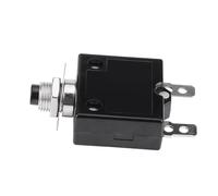 Riuulity Protecteur de Surcharge à Réinitialisation Manuelle, Disjoncteur Compact et Durable 8A pour L'industrie Automobile, Plastique Noir (18A)