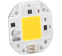 Riuulity Puce de Lumière COB, Puce LED Haute luminosité avec Faible Consommation D'énergie et Longue Durée de Vie, pour Lampe de Bricolage, Projecteur, éclairage Intérieur 220 V (50W Blanc chaud)