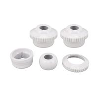 Riuulity Raccord D'entrée de Globe Oculaire à Flux Directionnel Buse de Jet de Piscine Durable pour Une Expérience de Massage Relaxante en Piscine pour Adultes et Enfants Plastique SP1419D (3 pièces)