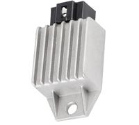 Riuulity Redresseur de Régulateur de Tension de Moto 12 V avec Prise à 4 Broches, Stabilisateur de Courant Efficace pour une Installation Facile, adapté à Diverses Motos
