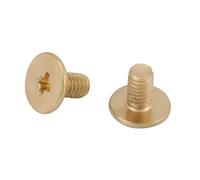 Riuulity Rivets Artisanaux en Cuir, Attaches élégantes de Moine pour Sac à Main, étui de Téléphone, Sac à Chaîne, 20 Pièces, Quatre Couleurs (GOLD)