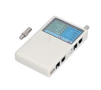 Riuulity RJ45 Network Cable Tester BNC USB Functionality | Port de batterie intégré, fonctions multiples, lumière LED, résultats du buzzer, portée maximale de 1000 pieds