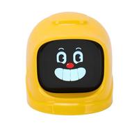 Riuulity Robot Compagnon de Voiture émotionnel, Compagnon émotionnel de Tableau de Bord de Voiture avec 52 Expressions et Voix, Base Magnétique, Marche/arrêt Automatique pour Le Plaisir (Yellow)