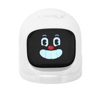 Riuulity Robot Compagnon de Voiture émotionnel, Compagnon émotionnel de Tableau de Bord de Voiture avec 52 Expressions et Voix, Base Magnétique, Marche/arrêt Automatique pour Le Plaisir (White)