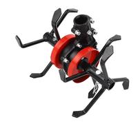 Riuulity Roue à Gazon en Alliage, maniabilité Stable pour L'élimination des Mauvaises Herbes, Ameublissement du Sol pour Pelouses 26x13cm pour Un Aménagement Paysager soigné et Professionnel