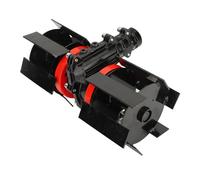 Riuulity Roue de Désherbage de 10 Cm, Accessoire Universel en Aluminium et Fer pour Tondeuse à Gazon, pour Gazon et Terre, Installation Facile pour Le Jardinage et L'aménagement paysager. (28 mm)