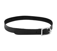 Riuulity Sangle D'éperon équestre en Cuir Véritable Noir, Ensemble D'éperons D'équitation Occidentaux Faits à la Main avec Boucle en Métal Réglable pour Hommes Sports de Plein Air