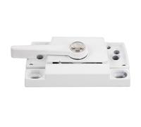 Riuulity Serrure de Cadre de Type Came, Construction Robuste, Anti-arrachement, Installation Facile, 2 Ensembles pour Fenêtres Coulissantes (WHITE)