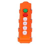 Riuulity Station de Commande Suspendue de Grue à 6 Voies, Interrupteur à Bouton-poussoir Durable pour Palans et Grues électriques 220V/500V