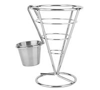 Riuulity Support à Frites, Cône de Buffet, Présentoir de Collations, Joli Support de Paniers à Frites pour Camion de Nourriture, événement de Carnaval (tasse unique)