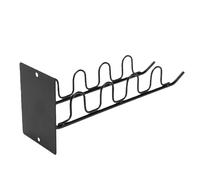 Riuulity Support de Rangement Mural pour Outils de Jardin, Support de Rangement pour Râteaux, Pelles, Balais, Organisateur D'atelier de Garage avec Construction en Fer Robuste