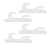 Riuulity Support D'épée Mural Stable à 2 Niveaux, Support en Acrylique, Options D'affichage Polyvalentes, Idéal pour Les épées de samouraï Courtes, 16,5x7cm (Transparent)