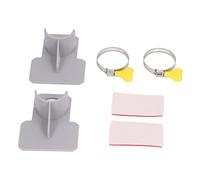 Riuulity Supports de Support de Tuyau de Piscine Hors Sol avec Attache de Câble en Ruban, Matériau ABS Robuste, Accessoire D'installation Facile [2,8 oz] pour Piscines, Spas