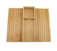 Riuulity Table de Plateau de Bras Bambusoideae Premium, Plateau D'accoudoir de canapé pour canapé, Porte-gobelet Antidérapant Flexible, Idéal pour Le Téléphone, Les Collations