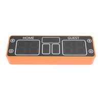 Riuulity Tableau D'affichage Numérique LED Longue Durée pour Jeux D'intérieur et D'extérieur avec Compte à Rebours de Basket-Ball, Tableau D'affichage Portable pour Jeux Compétitifs (Orange)