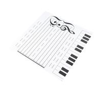 Riuulity Tableau Magnétique Effaçable à Sec, Tableau de Lecture de Notes Double Face pour Cours de Musique avec 70 Aimants et un Marqueur Effaçable à Sec, Outil Pédagogique pour