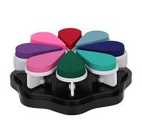 Riuulity Tampon Encreur en Forme de Pétale de 8 Couleurs, Accessoire de Peinture de Tampon de Bricolage avec Pétales Amovibles pour le Scrapbooking, la Coloration, L'art des Médias Mixtes (2)