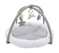 Riuulity Tapis de Gymnastique de Jeu pour bébé en Peluche épaisse et Douce, Grande Conception Circulaire pour Nourrissons de 0 à 2 Ans