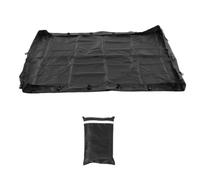 Riuulity Tapis de Sol pour Parc pour Chien, Tapis de Sol pour Enclos pour Chiots, Tissu Oxford 600D, Imperméable à l'eau et à la Poussière, Noir avec Finition épaisse pour Enclos pour (4 côtés)
