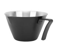 Riuulity Tasse à Mesurer en Métal D'extraction Précise de Tasse à Mesurer de café D'acier Inoxydable de 100 Ml pour L'hôtel la Maison, Taille D'acier Inoxydable 304: 2,95 X 1,77 Pouces (noir mat)