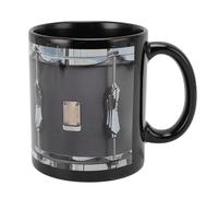 Riuulity Tasse de Tambour Vintage, Tasse à café de Batteur en Céramique de 11 Oz pour les Amateurs de Musique, Tasse Multifonctionnelle Drôle avec des Images de Batterie, Choix de Idéal