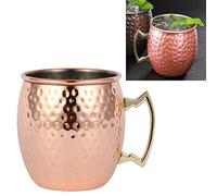 Riuulity Tasse en Cuivre martelé en Acier Inoxydable, 550ml, Testée en Toute sécurité, Mule de Moscou, Tasse à Cocktail Créative pour Bar, Meilleur Cadeau pour les Amis