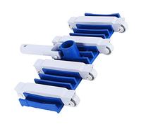 Riuulity Tête D'aspirateur de Piscine, Corps élastique, avec Roues, Poignée Amovible, Outil de Nettoyage par Aspiration de Piscine, adapté aux Piscines, Bains à Remous, étangs