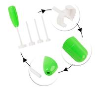 Riuulity Tire-bouchon Végétarien Couteau en Spirale Outil de Vide-fruits et Légumes Facile à Utiliser pour Conserver la Viande dans les Aliments Blanc/vert Ensemble de 4 Pièces (En sac)