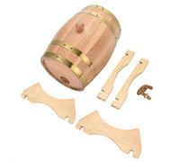 Riuulity Tonneau à Vin en Bois de Chêne Vintage pour Bière, Whisky, Rhum, Porto, Fût en Chêne de 5 L Fait à la Main sur Support, Robinet de Distribution, testé contre les Fuites, pour les Amateurs