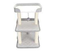 Riuulity Tour d'arbre à Chat Cadre d'escalade pour Chat Tour à avec 3 Couches de Poteaux à Gratter en Sisal Base Stable Surdimensionnée pour Les Ménages Multi-Chats Intérieurs et