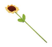 Riuulity Tournesol au Crochet, Fleurs Artificielles Fabriquées à la Main, Couleurs Vives Qui Ne Se Fanent Jamais, avec Un Symbolisme éternel d'amitié et d'amour, pour Cadeau de Décoration